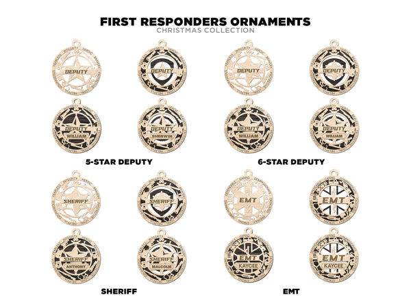 First Responder Ornaments