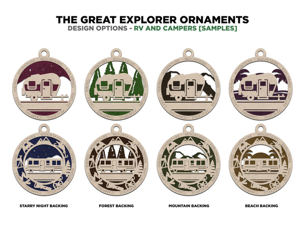 Travel Ornaments